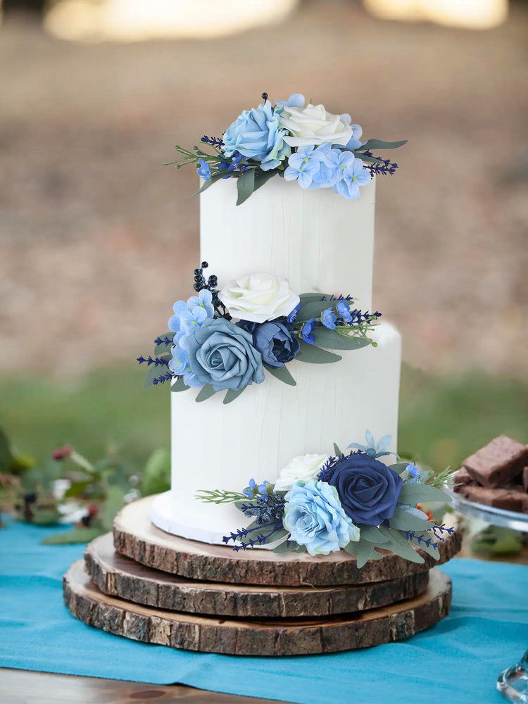3Pcs Premade Cake Flowers (3 Count)