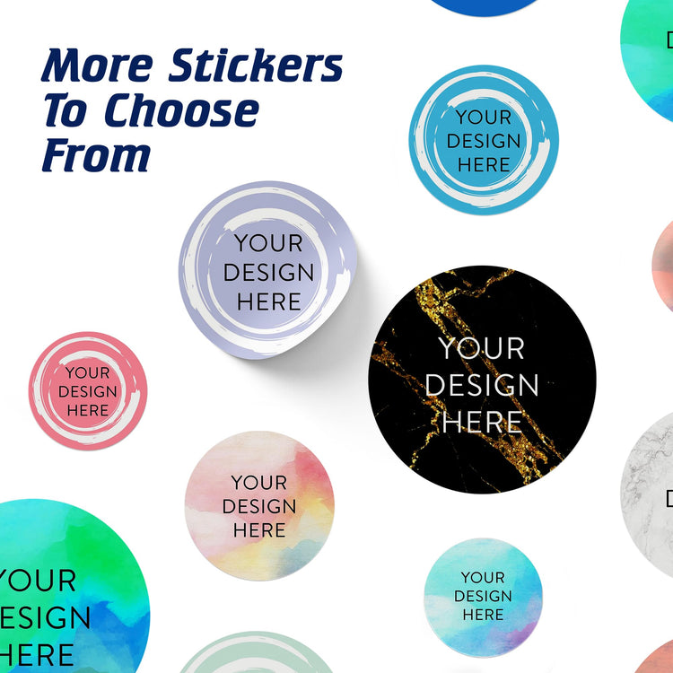 Custom Vinyl Stickers Your Image (100 Count)