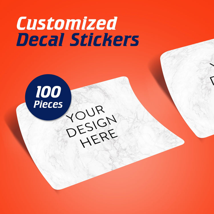 Custom Vinyl Stickers Your Image (100 Count)