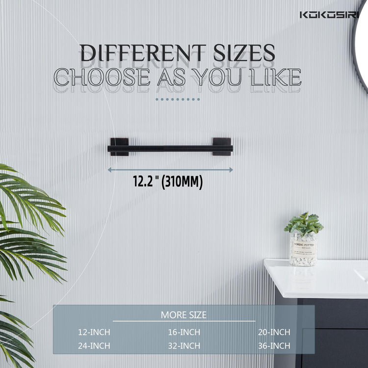 Bathroom Towel Bars 12 Inch Towel Ring Oil Rubbed Bronze 30CM Hand Towel Holder for Bath Kitchen Wall Stainless Steel B4005ORB