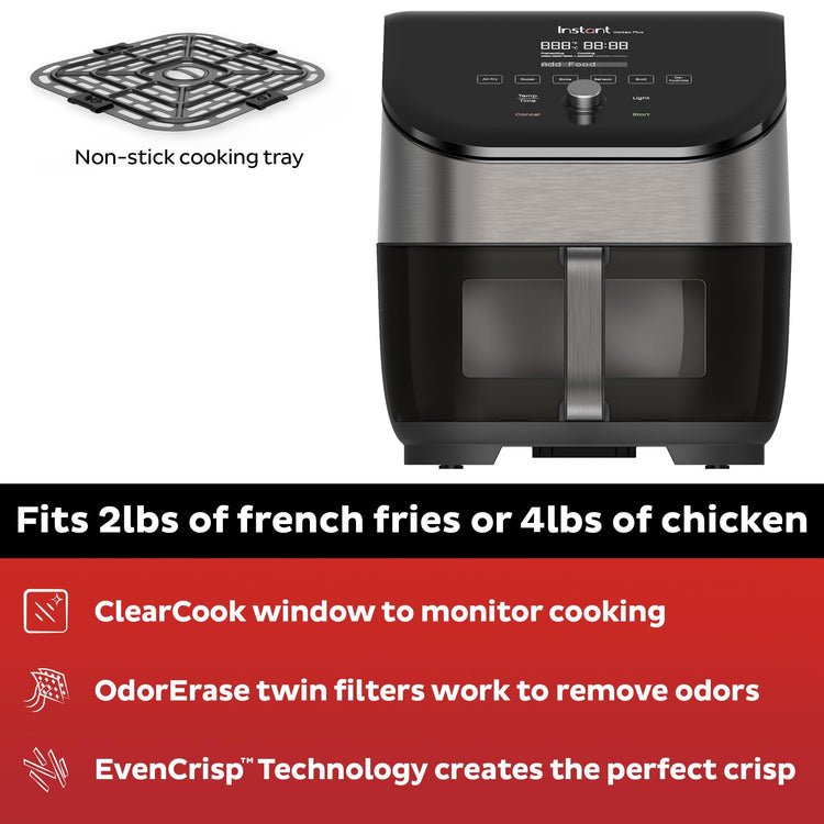 Vortex Plus 6QT Air Fryer with Odor Erase Technology