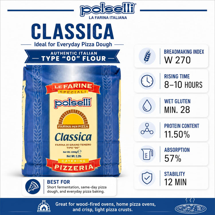 Classica Type "00" Double Zero Flour Extra Fine (176 Ounce)