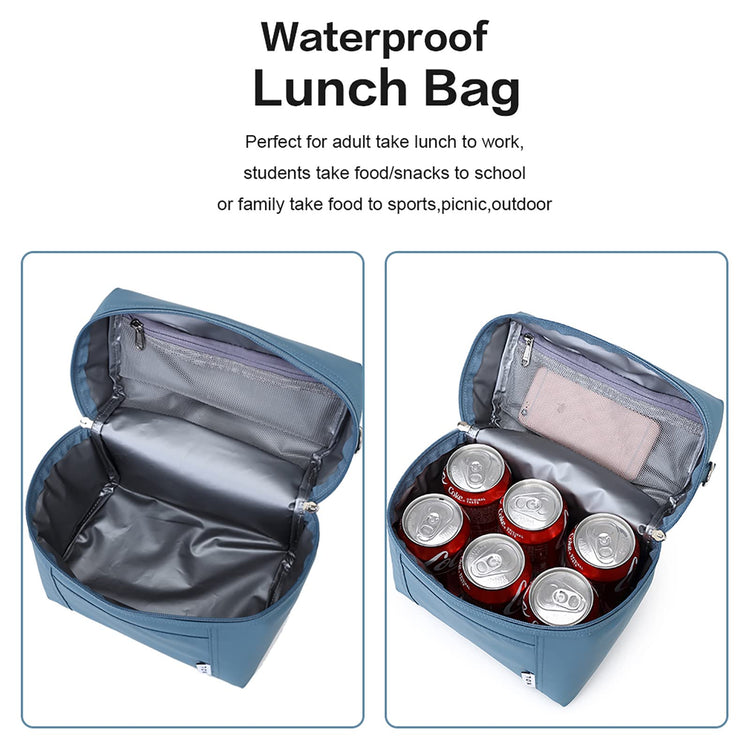NOL 8L Insulated Lunch Bags for Women Cooler Bag Lightweight Nylon Waterproof Lunch Box For Work