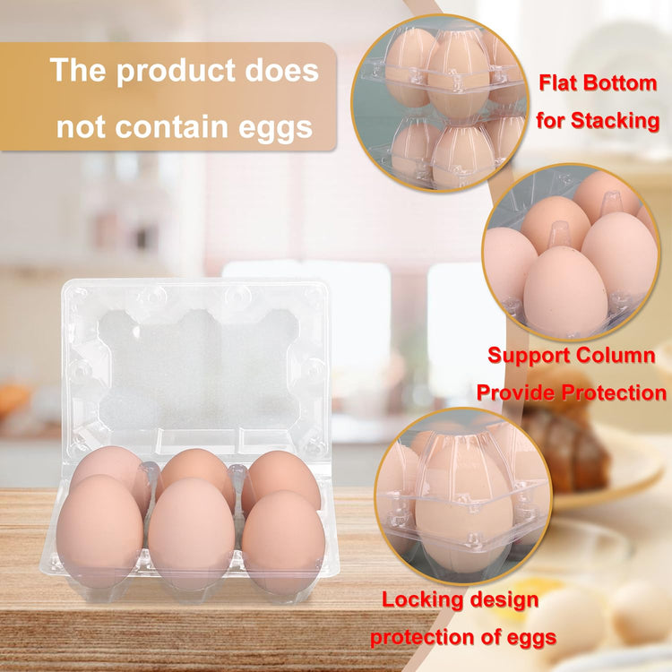 150 Pack Half Dozen Egg Cartons Bulk (150 Count)
