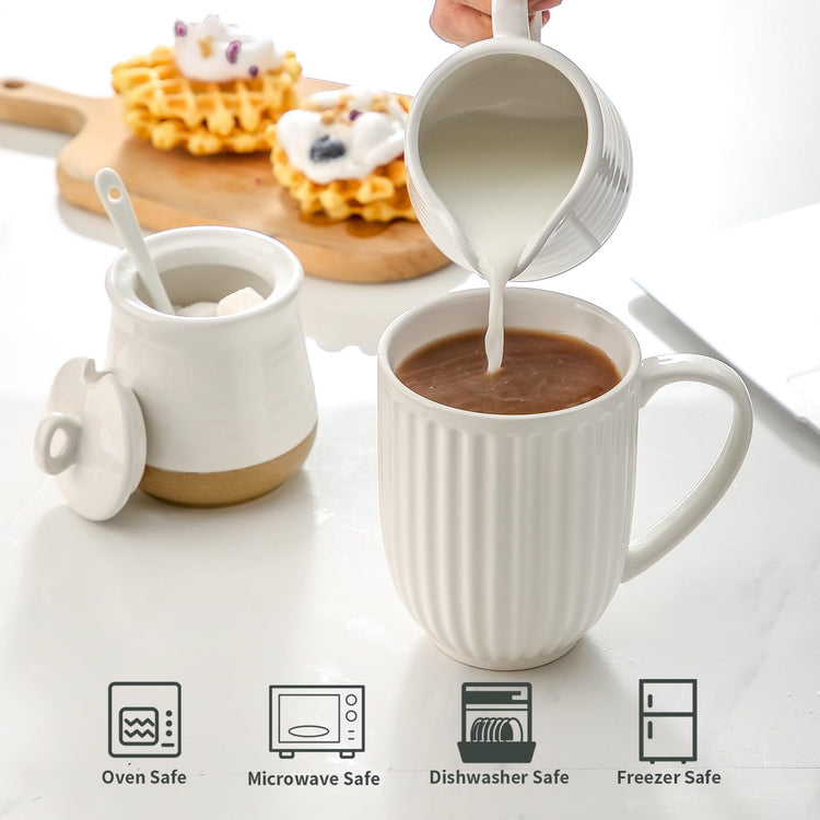 Ceramic Sugar and Creamer Set