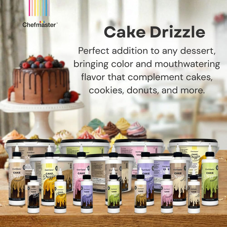 Pistachio Flavored Cake Drizzle by Chefmaster (10 Ounce)