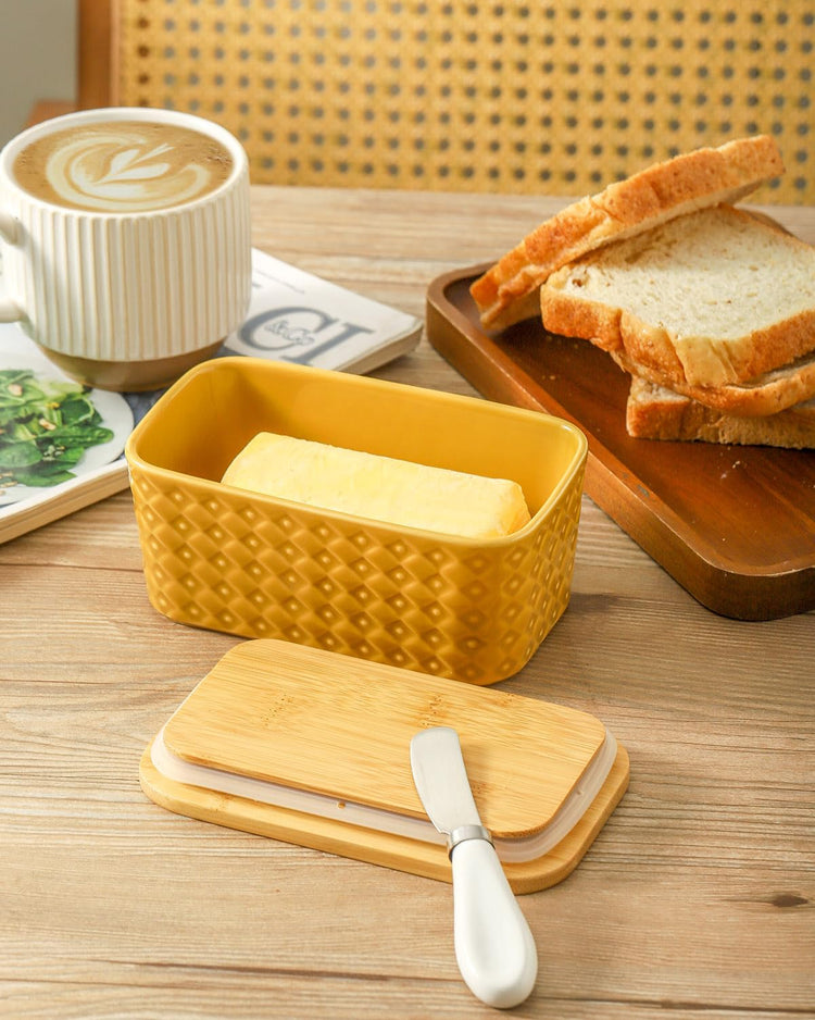 Ceramic Butter Dish with Lid