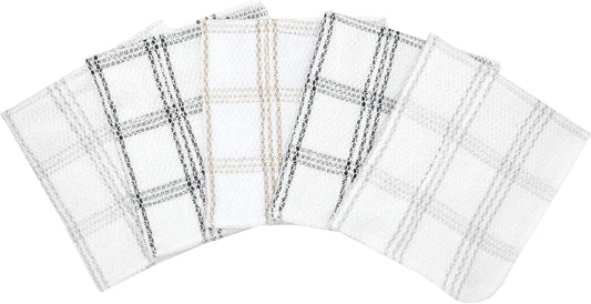 Ritz Cotton Scouring Dish Cloth 5-Pack, Neutral - Nestoria