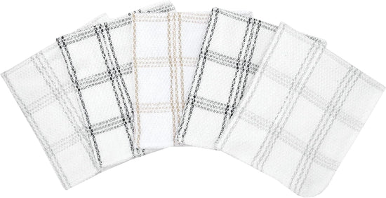 Ritz Cotton Scouring Dish Cloth 5-Pack, Neutral - Nestoria