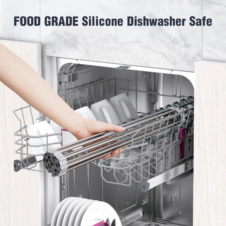 Roll Up Dish Drying Rack Over Sink