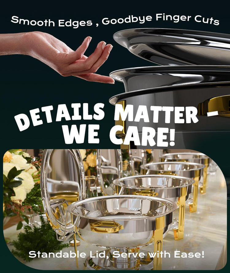 Chafing Dishes for Buffet 4 Pack