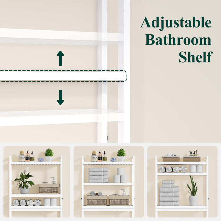 Bamboo Over The Toilet Storage Cabinet (3 Count)