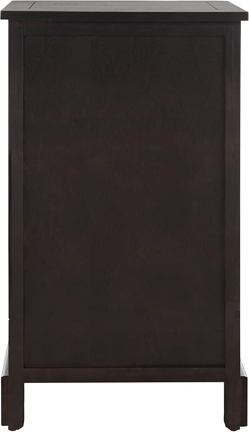 SAFAVIEH Home Collection Carrie Brown/ Natural Wicker 3-Drawer Storage Nightstand Side Table (Fully Assembled)