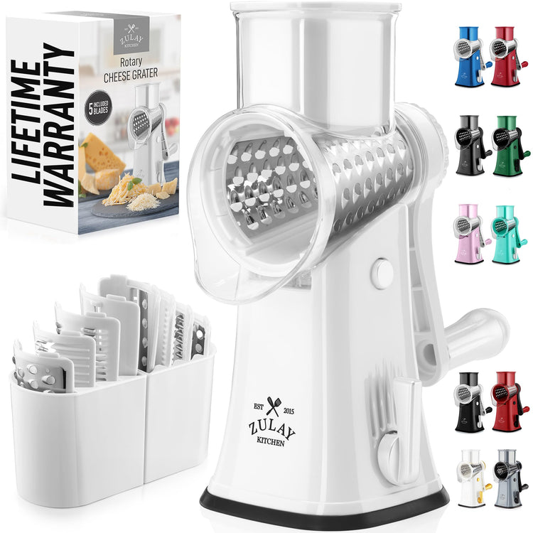 Rotary Cheese Grater 5 Blade Cheese Shredder