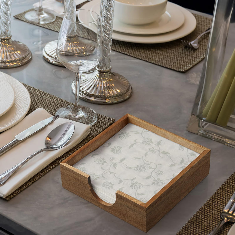 Acacia Wood Napkin Holder for Table