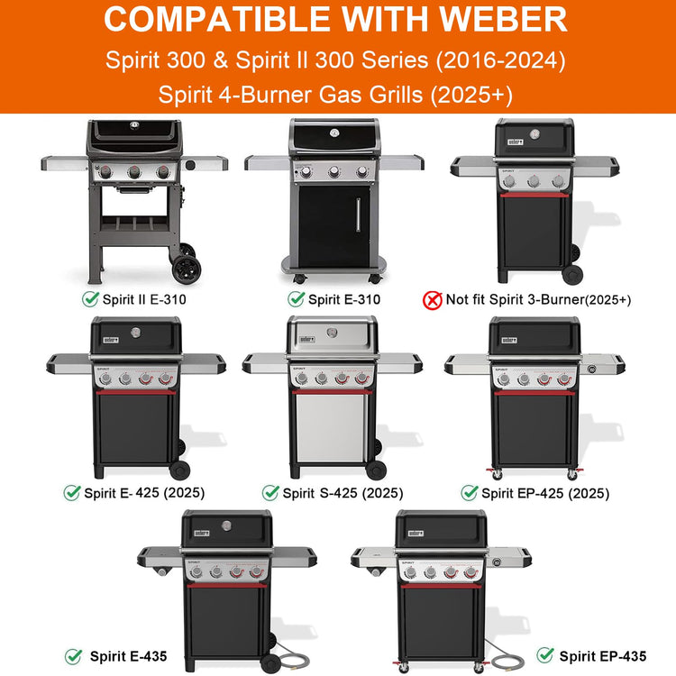 Full Size Griddle Inserts for Weber Spirit 400 Series