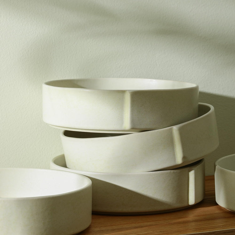 Bao 4 Piece Pasta Bowl Set Stoneware (4 Count)