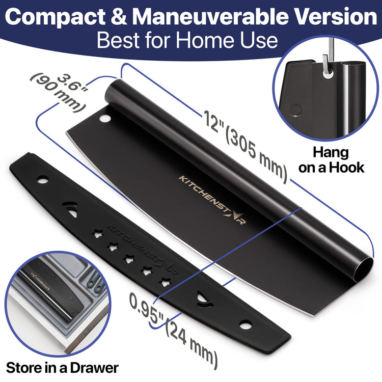 12 Inch Pizza Cutter Rocker Blade