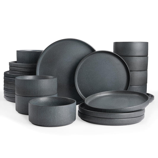Star Stoneware Dinnerware Sets for 8 (24 Count)
