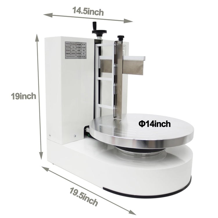 Cake Cream Spreading Frosting Icing Turntable Automatic Coating Machine with Graduated Scraper 60