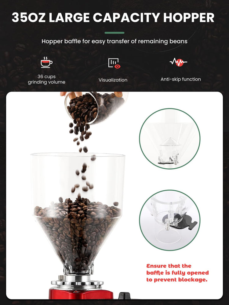 Flat Burr Coffee Grinder