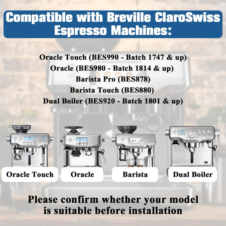 Water Filter Replacement for Breville Espresso Machine Barista Touch BES880 (4 Count)