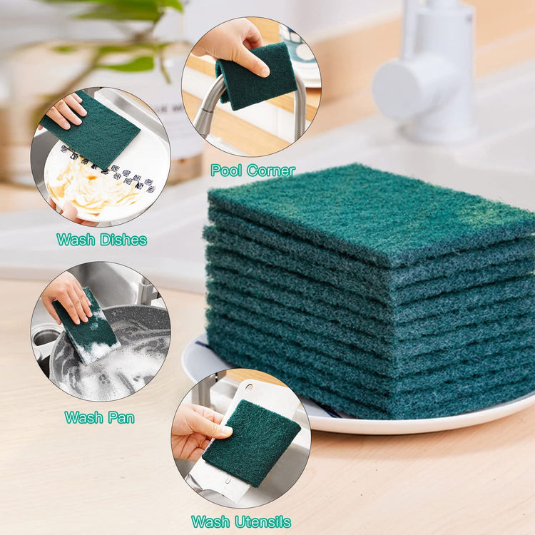 Heavy Duty Scour Pads Sponge Dish Scrubber Non (24 Count)