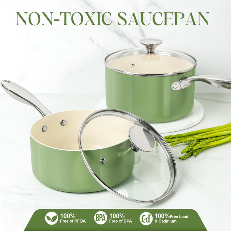 Sauce Pan with Lid (3 Count)