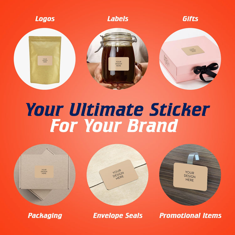 100 Custom Vinyl Stickers (100 Count)