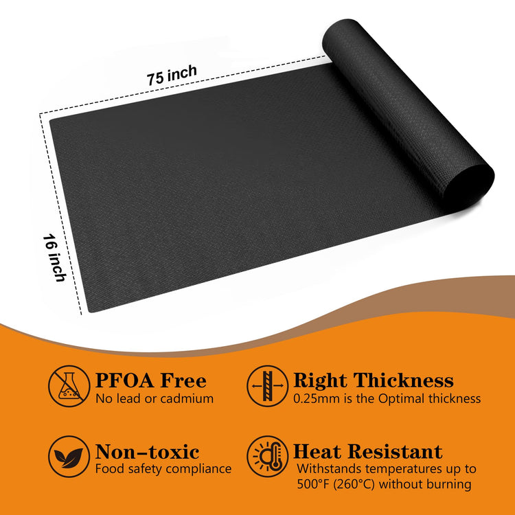 75 Inch Roll Reusable Oven Liners for Bottom of Oven