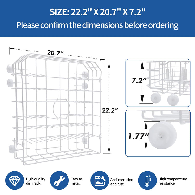 WD28X31819 WD28X10284 Replacement Lower Dishwasher Rack Compatible with GE
