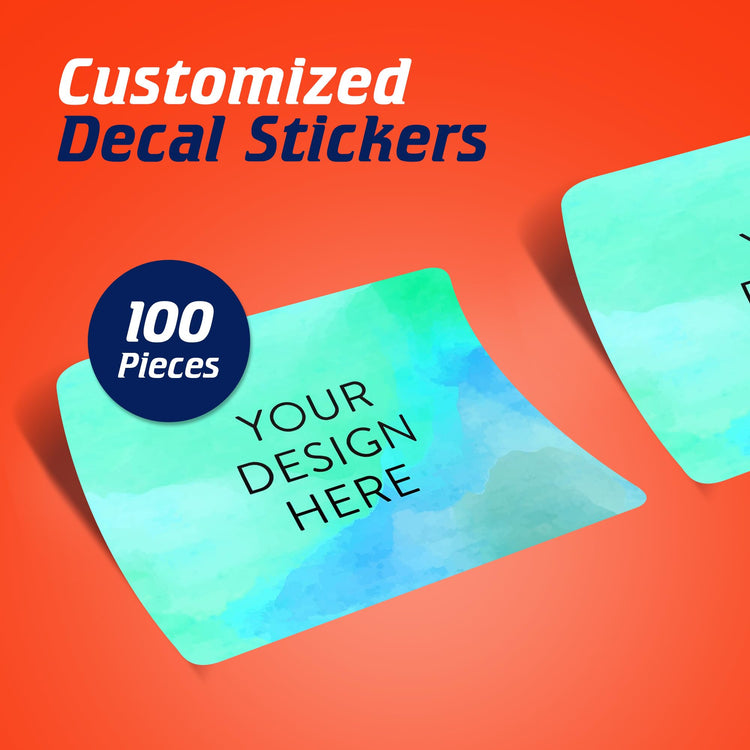 Custom Vinyl Stickers Your Image (100 Count)