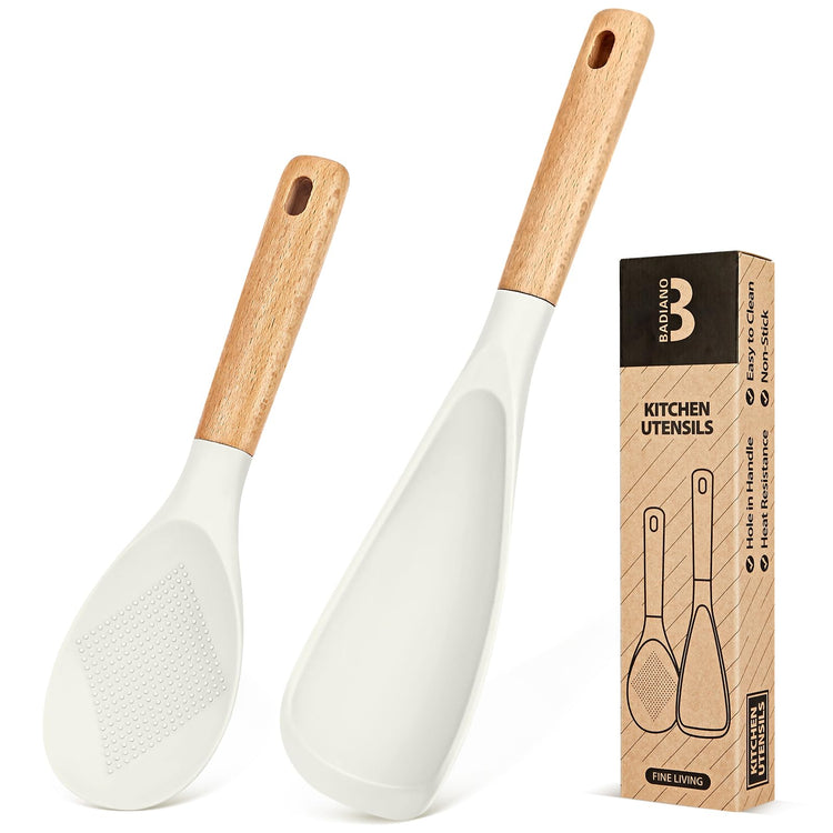Cooking Spoon and Rice Scooper for Nonstick Cookware