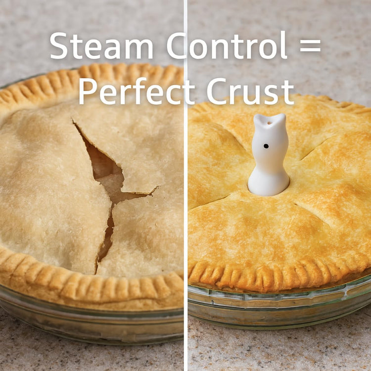Mrs. Anderson's Baking Pie Bird, 3.75-Inches, Fine White Porcelain