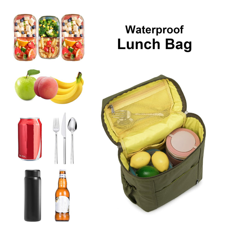 NOL Insulated Lunch Bags for Women Cooler Bag Lightweight Nylon Waterproof Lunch Box for Work