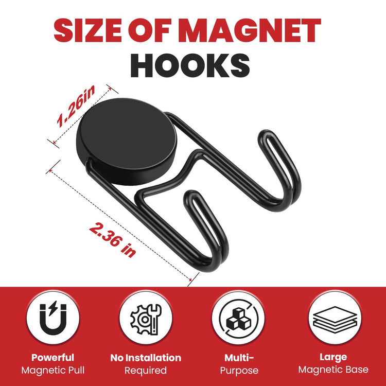 Magnetic Hooks for Cruise Cabins 80Lbs+ Heavy Duty Magnet Hook