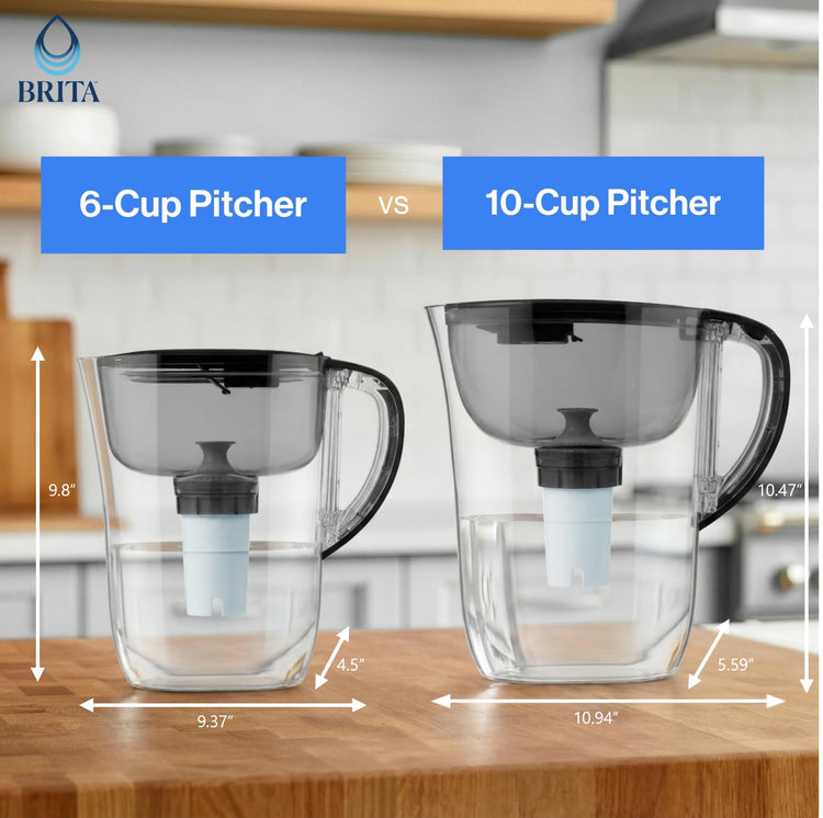 Small 6 Cup Water Filter Pitcher
