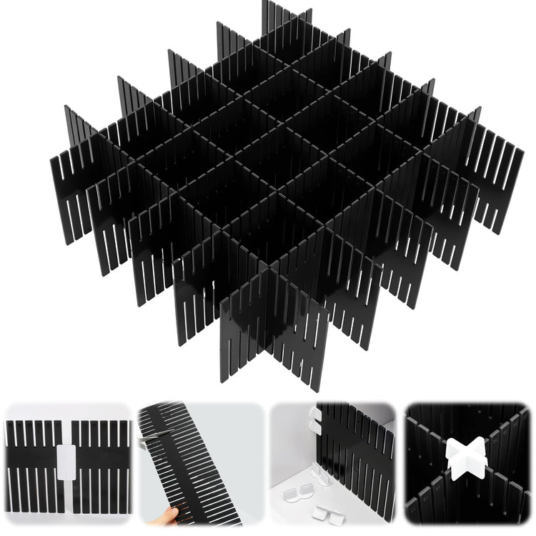 15 Pcs 5.12 Tall Drawer Divider Adjustable Drawer Organizer (15 Count)