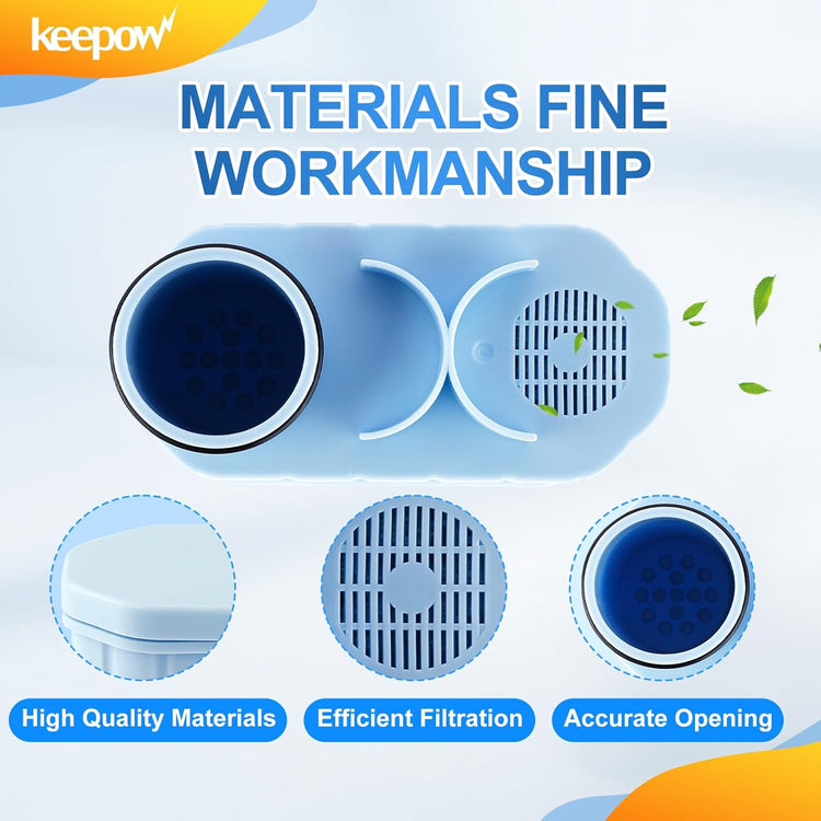 KEEPOW CA6903 Coffee Water Filter Compatible with Philips AquaClean, Aqua Clean Dedicated Anti-Lime Calc and Water Filter for Super-Automatic Espresso Machine, 2 Pack