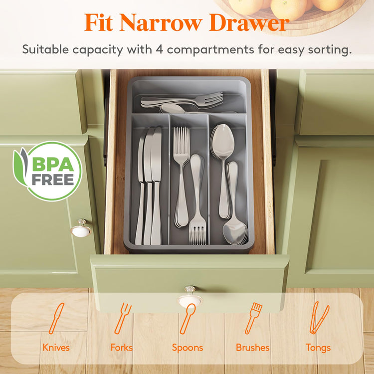 Silverware Drawer Organizer Tray