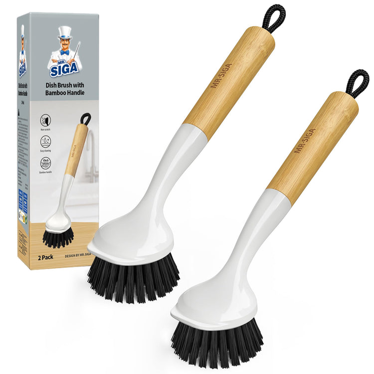 Dish Brush with Handle (2 Count)
