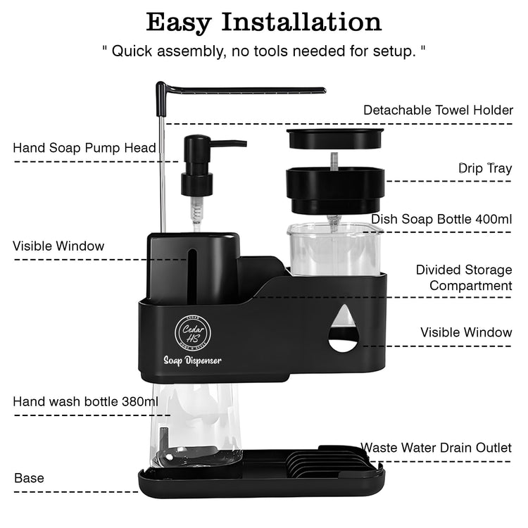 Kitchen Soap Dispenser Set