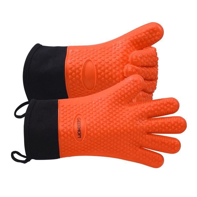 BBQ Gloves Heat Resistant Oven Mitts (2 Count)