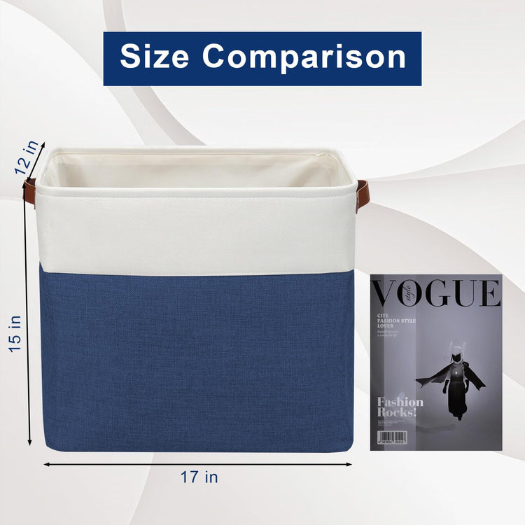 Large Fabric Storage Baskets (3 Count)