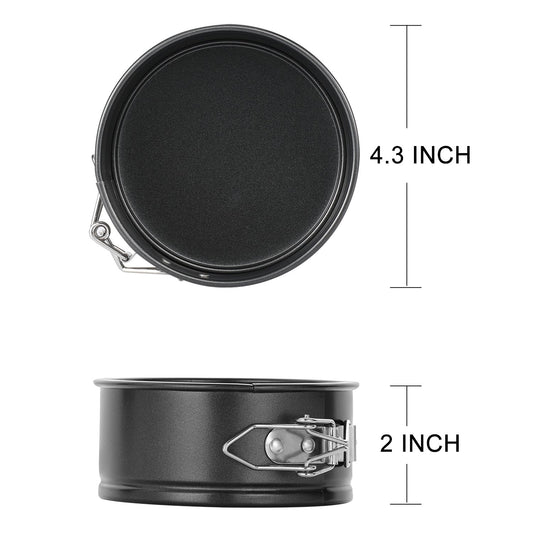4 Inch Mini Springform Pan Set (4 Count)