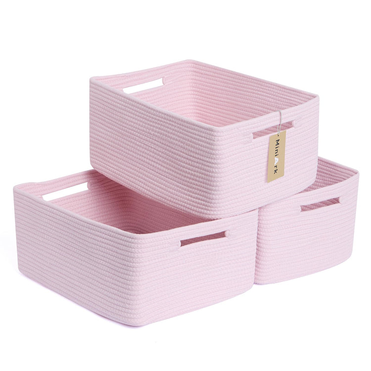 Large Storage Baskets for Shelves (3 Count)