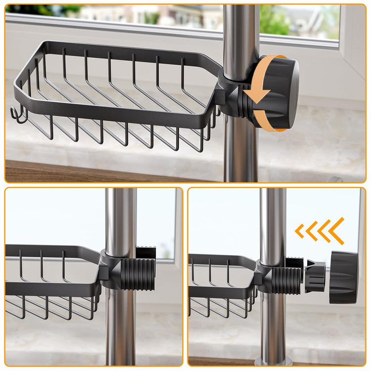 Sponge Holder Over Faucet Kitchen Sink Caddy Organizer