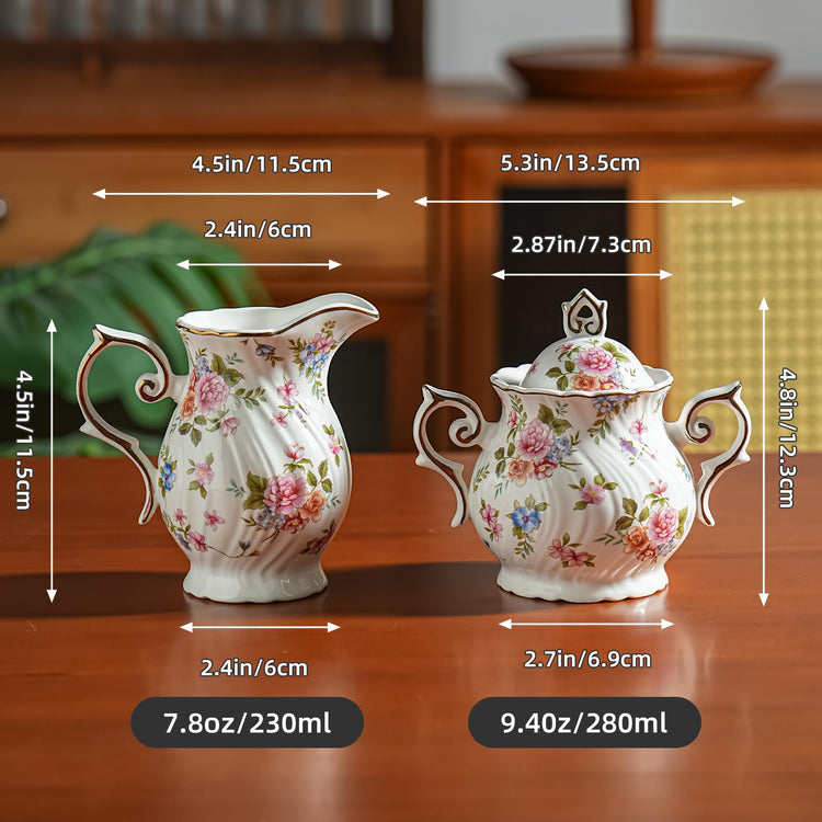 Sugar and Creamer Set Ceramic