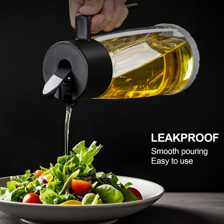 Olive Oil Dispenser Bottle for Kitchen with Leakproof and Dust Cover
