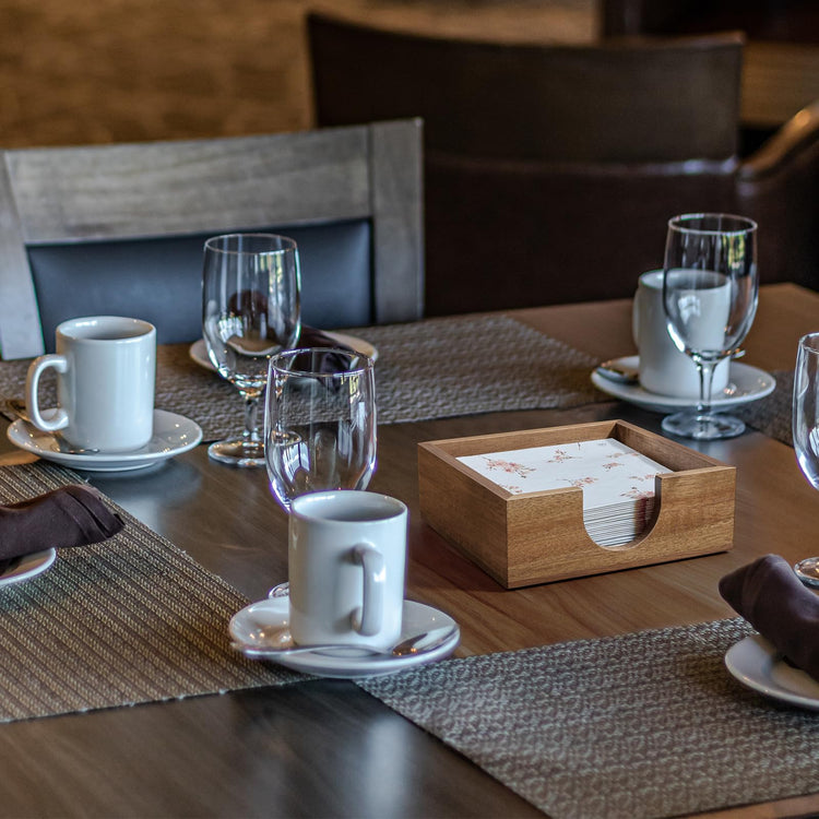 Acacia Wood Cocktail Napkin Holder
